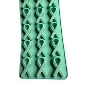 Silicone Cancer Ribbon Candy Mold Awareness Ribbon Chocolate Soap Wax Melt Mold